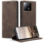 CASEME 013 Series For Xiaomi 13 5G PU Leather Stand Phone Case Protective Wallet Cover