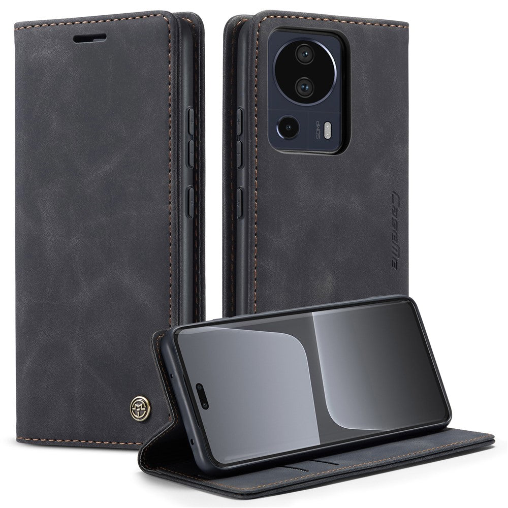 CASEME 013 Series For Xiaomi 13 Lite / Civi 2 5G Phone Wallet Case Stand Leather Cover