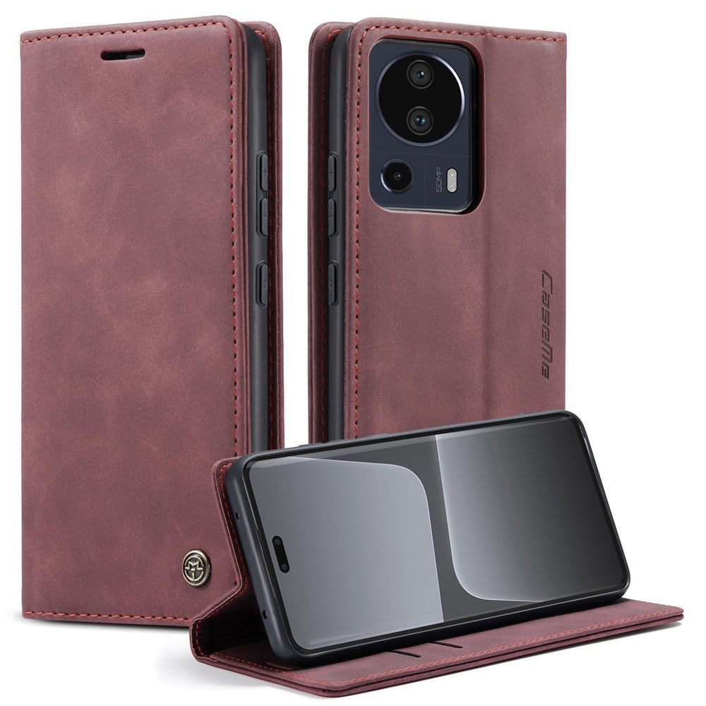 CASEME 013 Series For Xiaomi 13 Lite / Civi 2 5G Phone Wallet Case Stand Leather Cover