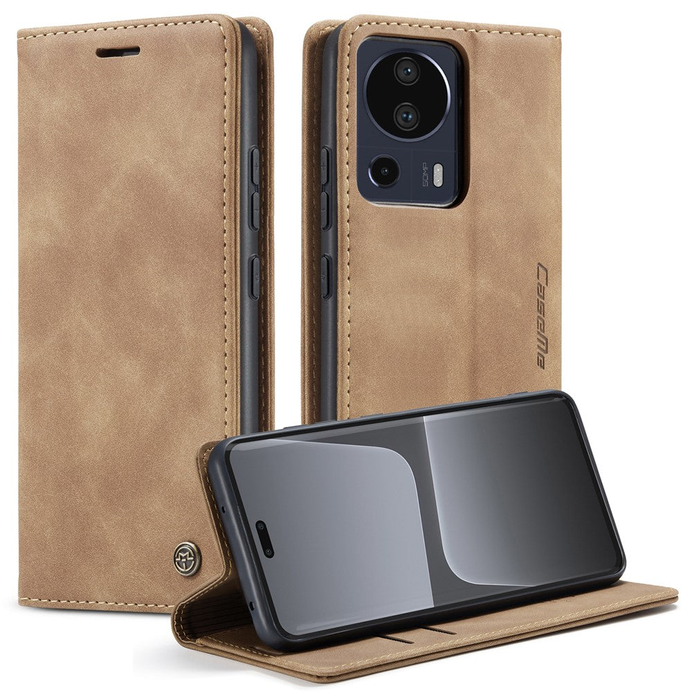 CASEME 013 Series For Xiaomi 13 Lite / Civi 2 5G Phone Wallet Case Stand Leather Cover