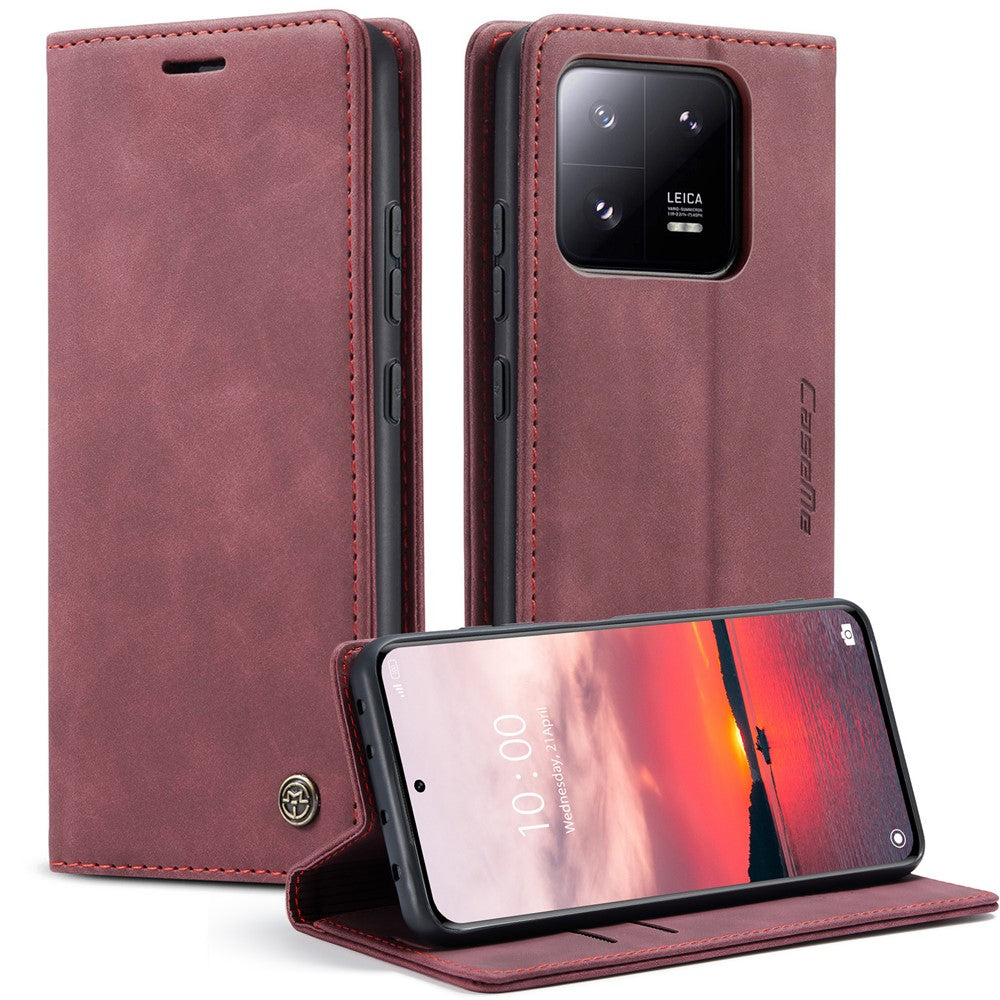 CASEME 013 Series For Xiaomi 13 Pro 5G Wallet Stand Phone Case Phone Leather Cover