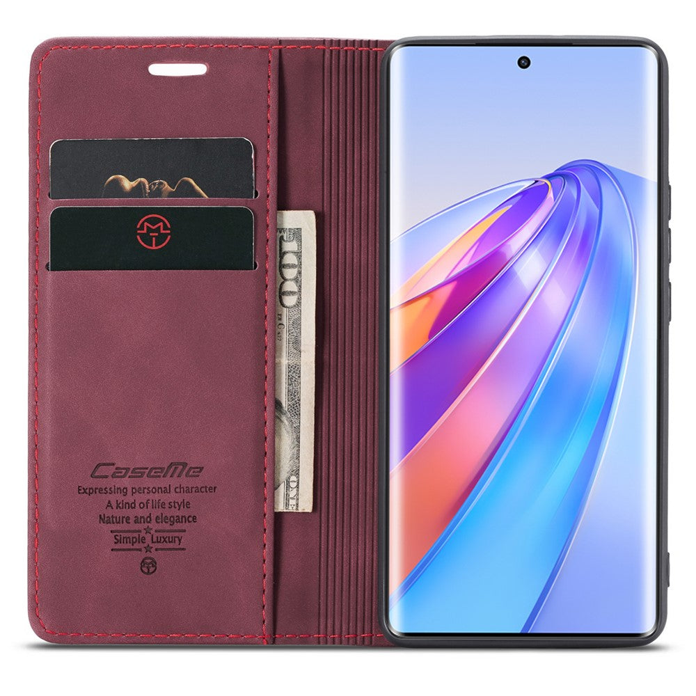 CASEME 013 Series For Honor X40 5G / X9a 5G / Magic5 Lite 5G Phone Case PU Leather Wallet Stand Cover
