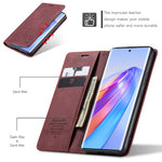 CASEME 013 Series For Honor X40 5G / X9a 5G / Magic5 Lite 5G Phone Case PU Leather Wallet Stand Cover