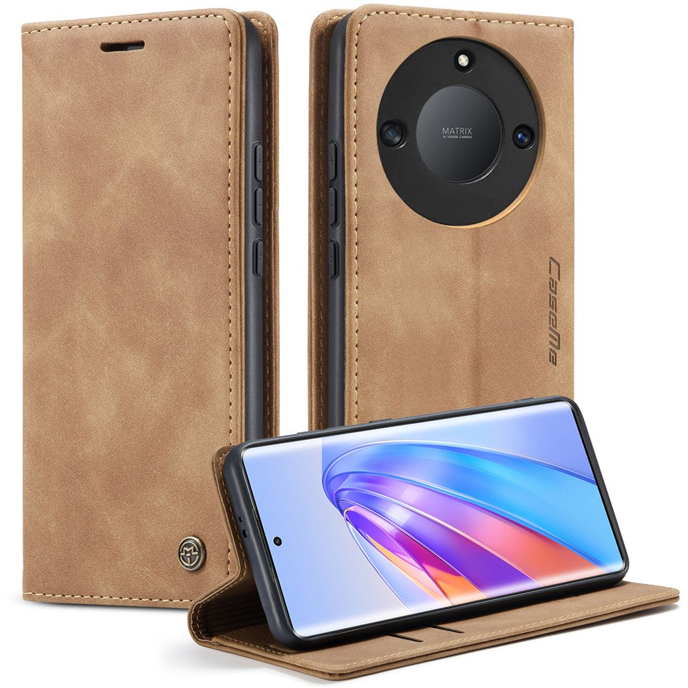 CASEME 013 Series For Honor X40 5G / X9a 5G / Magic5 Lite 5G Phone Case PU Leather Wallet Stand Cover