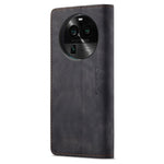 CASEME 013 Series For Oppo Find X6 PU Leather Phone Case Wallet Stand Protective Cover
