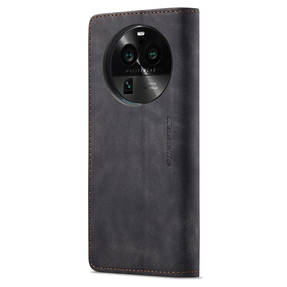 CASEME 013 Series For Oppo Find X6 PU Leather Phone Case Wallet Stand Protective Cover