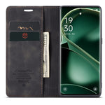 CASEME 013 Series For Oppo Find X6 PU Leather Phone Case Wallet Stand Protective Cover