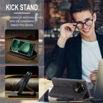 CASEME 013 Series For Oppo Find X6 PU Leather Phone Case Wallet Stand Protective Cover