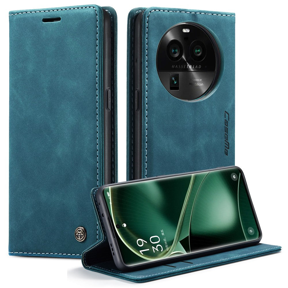 CASEME 013 Series For Oppo Find X6 PU Leather Phone Case Wallet Stand Protective Cover