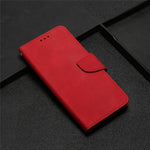 For Xiaomi Redmi Note 12 4G Solid Color PU Leather Phone Case Stand Wallet Flip Cover with Strap