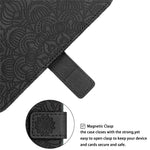 For Xiaomi Redmi Note 12 4G PU Leather Mandala Flower Imprinted Phone Case Wallet Stand Flip Cover