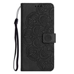 For Xiaomi Redmi Note 12 4G PU Leather Mandala Flower Imprinted Phone Case Wallet Stand Flip Cover