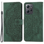 For Xiaomi Redmi Note 12 4G PU Leather Mandala Flower Imprinted Phone Case Wallet Stand Flip Cover