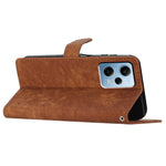 For Xiaomi Redmi Note 11 Pro 4G (Mediatek) / 11 Pro 5G (Qualcomm) / 12 Pro 4G Solid Color Leather Wallet Cover Skin-touch Stand Phone Case