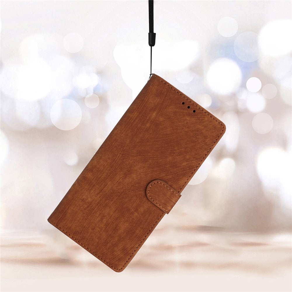 For Xiaomi Redmi Note 11 Pro 4G (Mediatek) / 11 Pro 5G (Qualcomm) / 12 Pro 4G Solid Color Leather Wallet Cover Skin-touch Stand Phone Case
