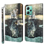For Xiaomi Redmi Note 12 5G (China) / (India) / (Global) / Poco X5 5G Leather Phone Case 3D Pattern Printing Stand Wallet Cover