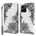 For Xiaomi Redmi Note 12 4G Wallet Leather Phone Case 3D Pattern Printing Stand Cover with Strap