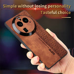 AZNS For Oppo Find X6 Pro Phone Case Imprinted PU Leather Coated TPU Protective Back Cover