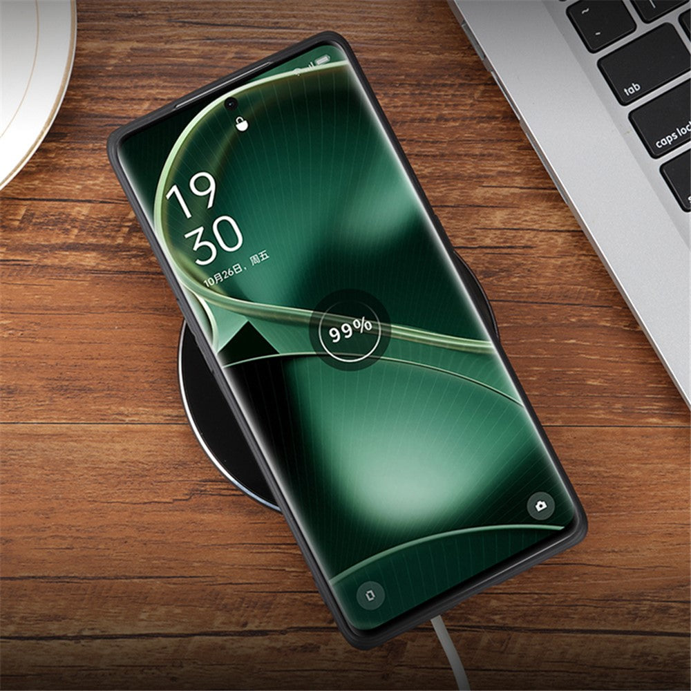 AZNS For Oppo Find X6 Pro Phone Case Imprinted PU Leather Coated TPU Protective Back Cover