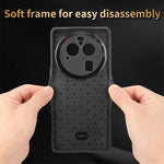 AZNS For Oppo Find X6 Pro Phone Case Imprinted PU Leather Coated TPU Protective Back Cover