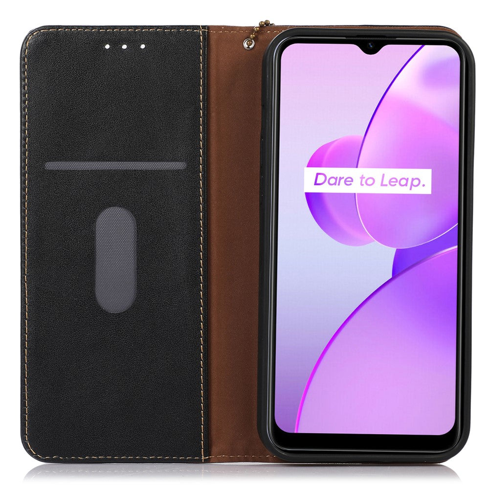 KHAZNEH mobilskal till Xiaomi Redmi Note 12 Turbo / Poco F5 5G RFID-blockerande plånboksfodral i äkta kohudläder