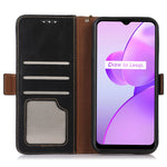 For Xiaomi Redmi Note 12 Turbo / Poco F5 5G Protective Case RFID Blocking Genuine Cowhide Leather Stand Phone Cover