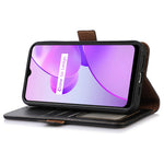 For Xiaomi Redmi Note 12 Turbo / Poco F5 5G Protective Case RFID Blocking Genuine Cowhide Leather Stand Phone Cover