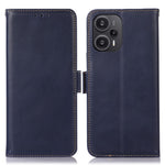 For Xiaomi Redmi Note 12 Turbo / Poco F5 5G Protective Case RFID Blocking Genuine Cowhide Leather Stand Phone Cover