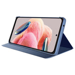 Xiaomi Redmi Note 12 4G Flip Läderfodral med Stativ Helkroppsskyddande mobilfodral