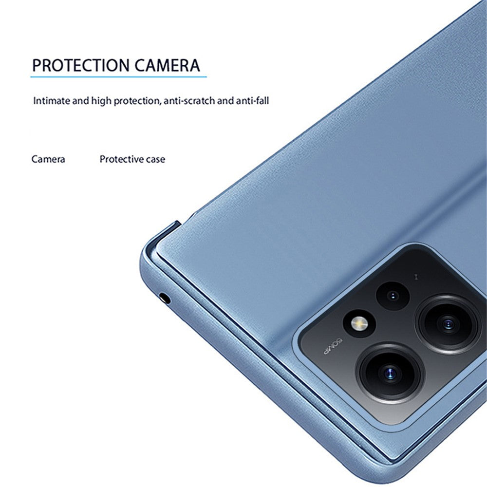 Xiaomi Redmi Note 12 4G Flip Läderfodral med Stativ Helkroppsskyddande mobilfodral