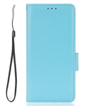 Huawei P60 / P60 Pro Litchi Texture PU Läder Plånboksfodral Skyddande Stativ mobilfodral med Rem