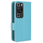 Huawei P60 / P60 Pro Litchi Texture PU Läder Plånboksfodral Skyddande Stativ mobilfodral med Rem