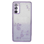KADEM For Samsung Galaxy S20 FE / FE 5G / FE 2022 / S20 Lite Rhinestone Gradient Glitter TPU Case Flower Pattern Phone Cover