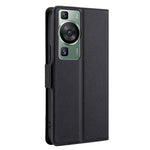Shockproof Phone Case for Huawei P60 / P60 Pro PU Leather Anti-Drop Flip Cover with Card Slot Stand