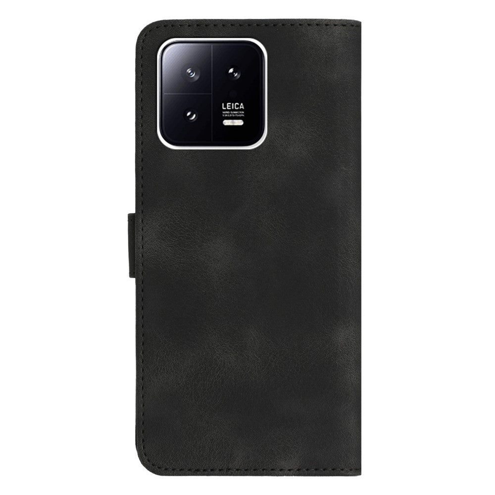 YX003 För Xiaomi 13 Pro 5G Anti-damm PU-läderfodral med tryckt mönster, mobilstativ, plånbok