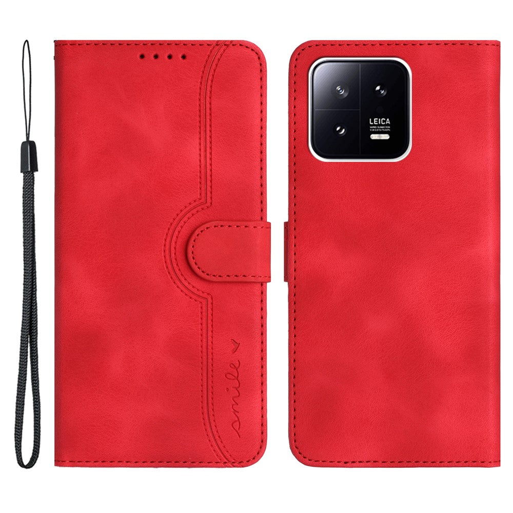 YX003 For Xiaomi 13 Pro 5G Anti-Dust PU Leather Case Imprinted Pattern Phone Stand Cover Wallet