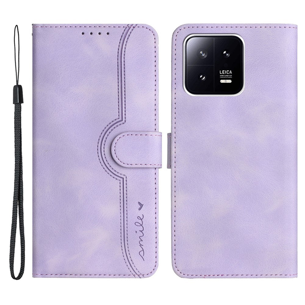 YX003 For Xiaomi 13 Pro 5G Anti-Dust PU Leather Case Imprinted Pattern Phone Stand Cover Wallet