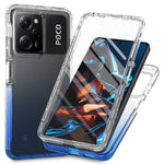 mobilskal för Xiaomi Redmi Note 12 Pro 5G / Note 12 Pro Speed 5G / Poco X5 Pro 5G, PC + TPU Gradient Fodral med PET-film