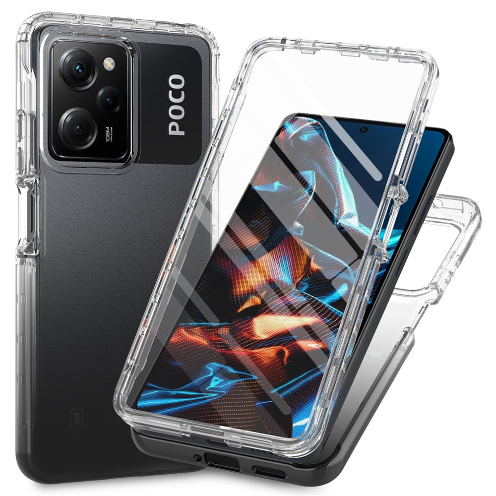 mobilskal för Xiaomi Redmi Note 12 Pro 5G / Note 12 Pro Speed 5G / Poco X5 Pro 5G, PC + TPU Gradient Fodral med PET-film