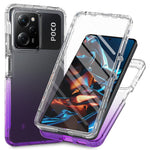 mobilskal för Xiaomi Redmi Note 12 Pro 5G / Note 12 Pro Speed 5G / Poco X5 Pro 5G, PC + TPU Gradient Fodral med PET-film
