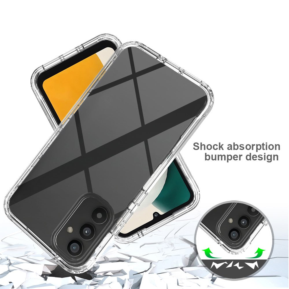 Samsung Galaxy A34 5G PC TPU-mobilskal i tonat färg med PET-skärmskydd