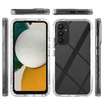 Samsung Galaxy A34 5G PC TPU-mobilskal i tonat färg med PET-skärmskydd