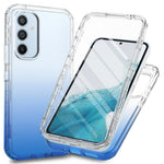 Samsung Galaxy A34 5G PC TPU-mobilskal i tonat färg med PET-skärmskydd