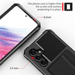 For Samsung Galaxy A34 5G Case ZM02 PU Leather Coated Protective Case Card Slot TPU Phone Shell