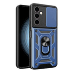 Samsung Galaxy A24 4G (162,1 x 77,6 x 8,3 mm) Stötsäkert stativ PC+TPU mobilskal glidande linsskydd