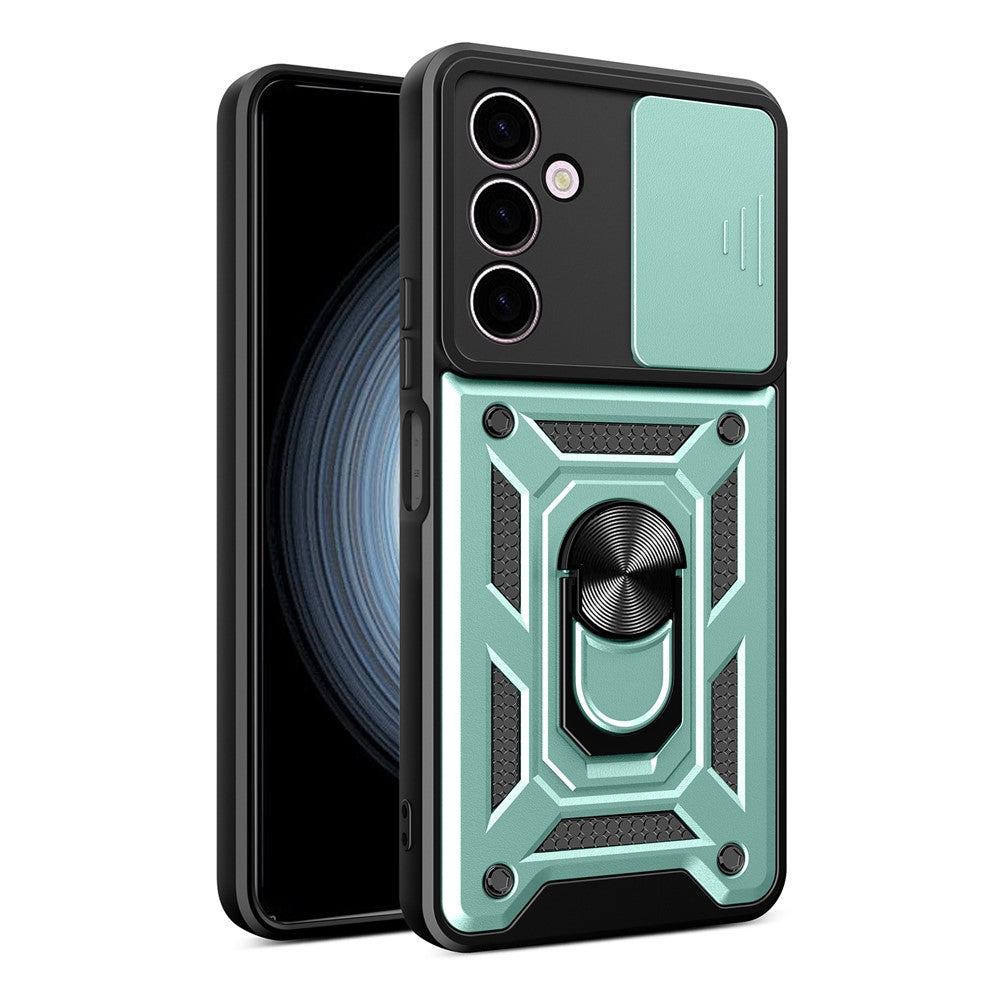 Samsung Galaxy A24 4G (162,1 x 77,6 x 8,3 mm) Stötsäkert stativ PC+TPU mobilskal glidande linsskydd