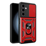 Samsung Galaxy A24 4G (162,1 x 77,6 x 8,3 mm) Stötsäkert stativ PC+TPU mobilskal glidande linsskydd