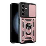 Samsung Galaxy A24 4G (162,1 x 77,6 x 8,3 mm) Stötsäkert stativ PC+TPU mobilskal glidande linsskydd