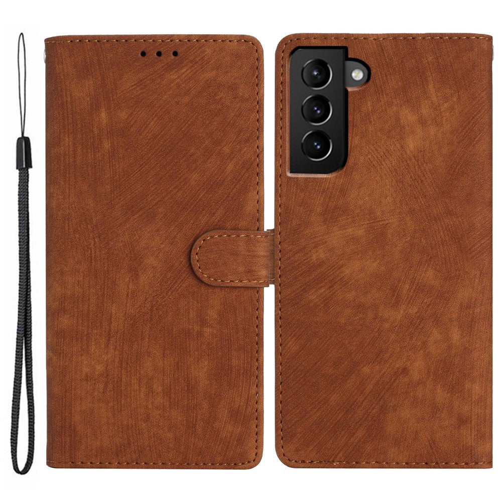 Samsung Galaxy S22+ 5G PU-läder Folio Flip-fodral Skin-Touch Stativ Plånboksfodral