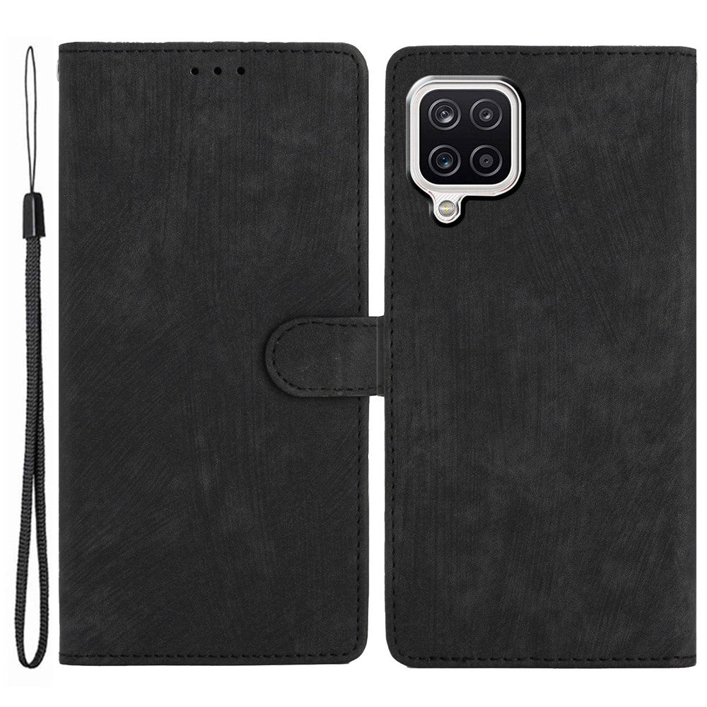Til Samsung Galaxy A22 4G (EU-version) PU læderpung beskyttende cover skin-touch flip-stand telefoncover